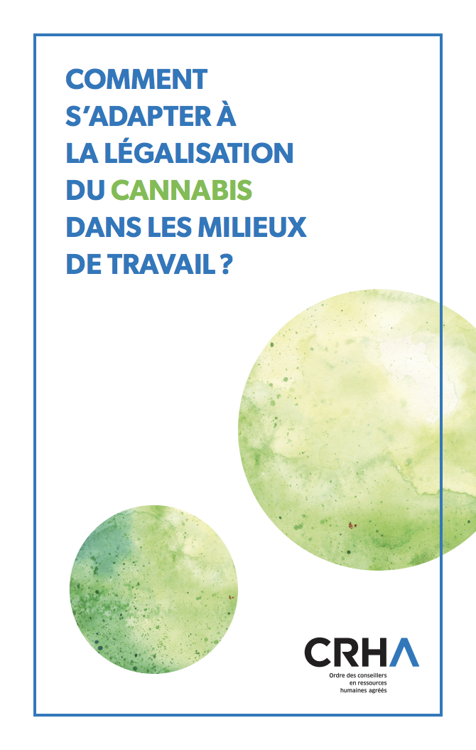 Guide CRHA cannabis au travail